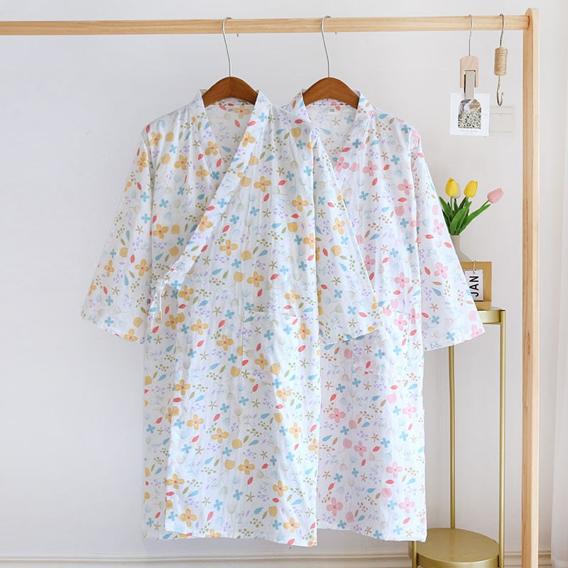 Women's Summer Cotton Kimono Robe